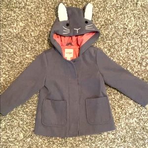 2T Cat and Jack bunny coat